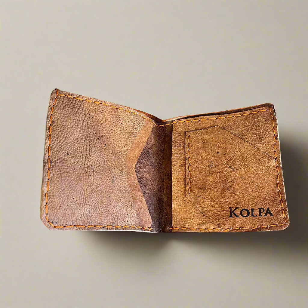 leather fold over wallet