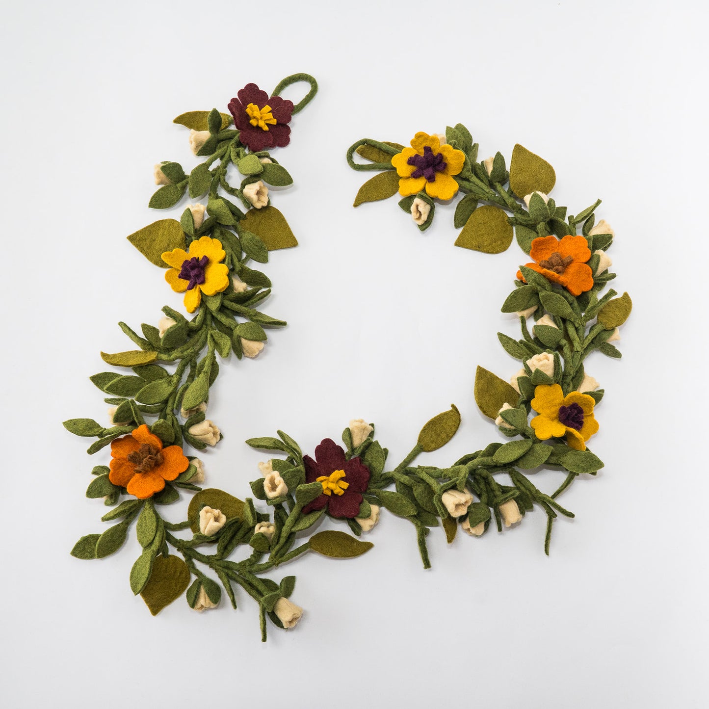 fall floral felt garland
