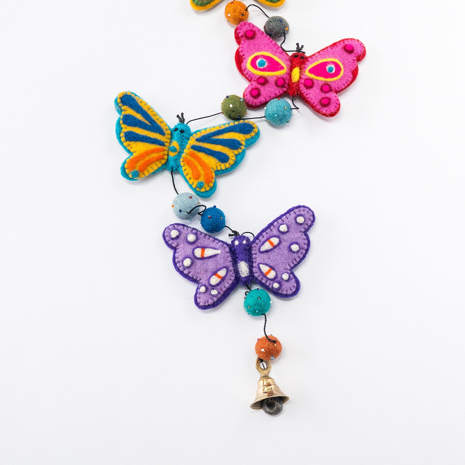felt butterfly garland