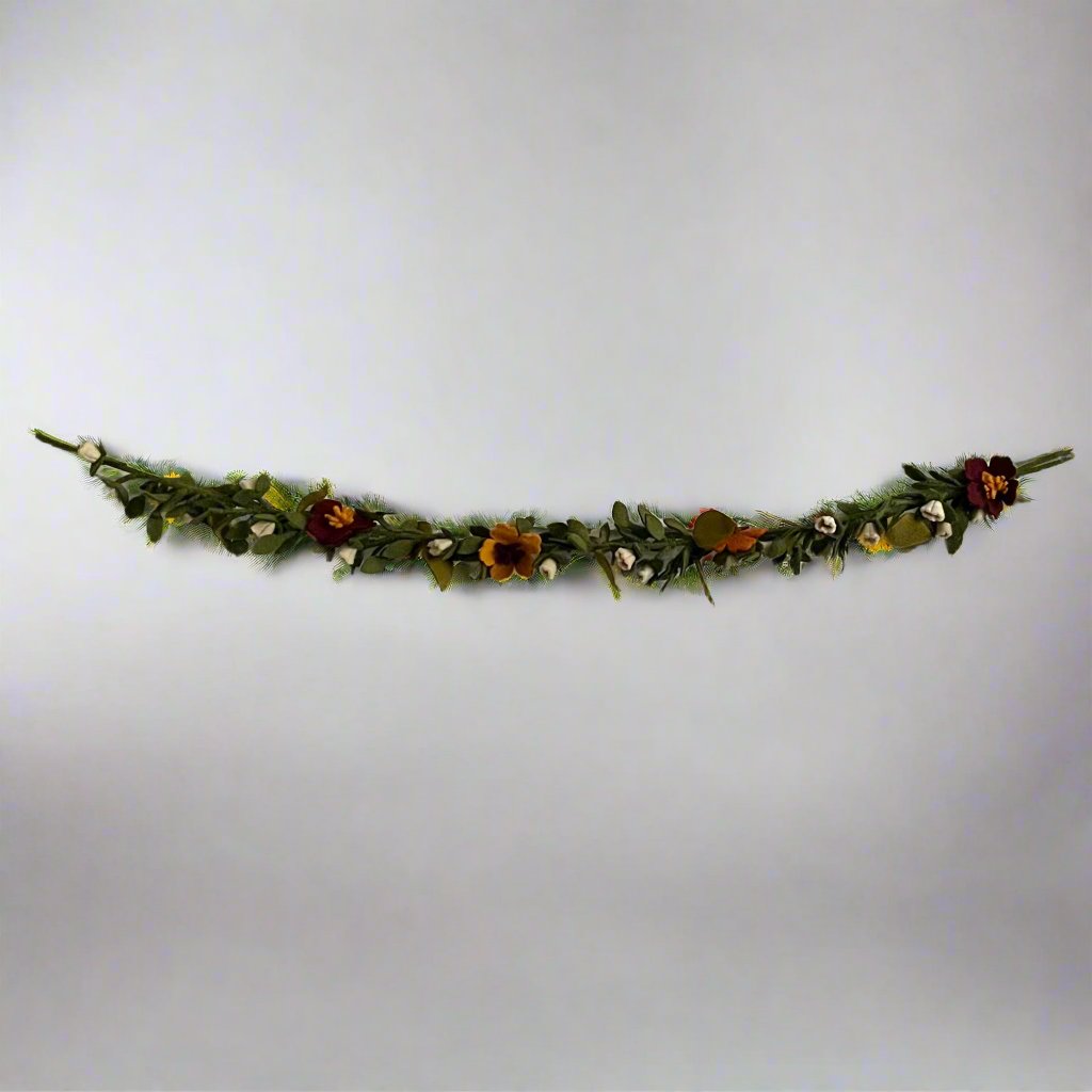 fall floral felt garland