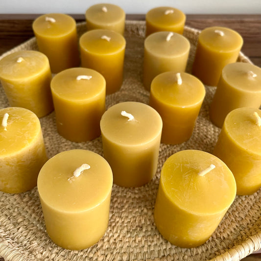 unscented beeswax votives