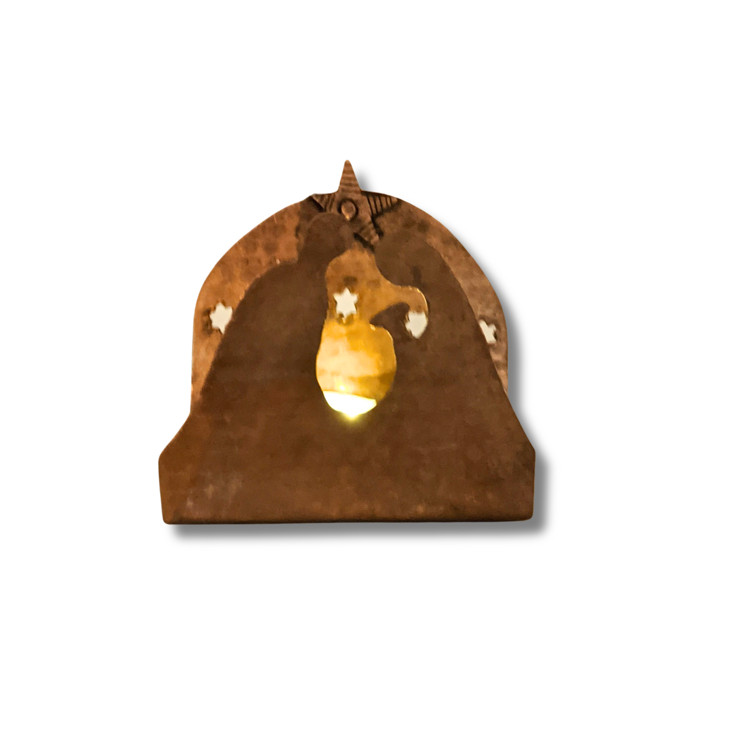 light of the world copper nativity