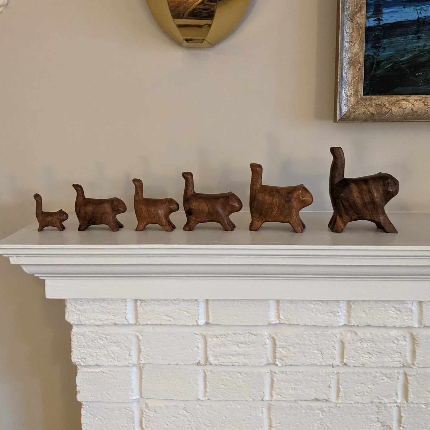 mugavu wood kitty family