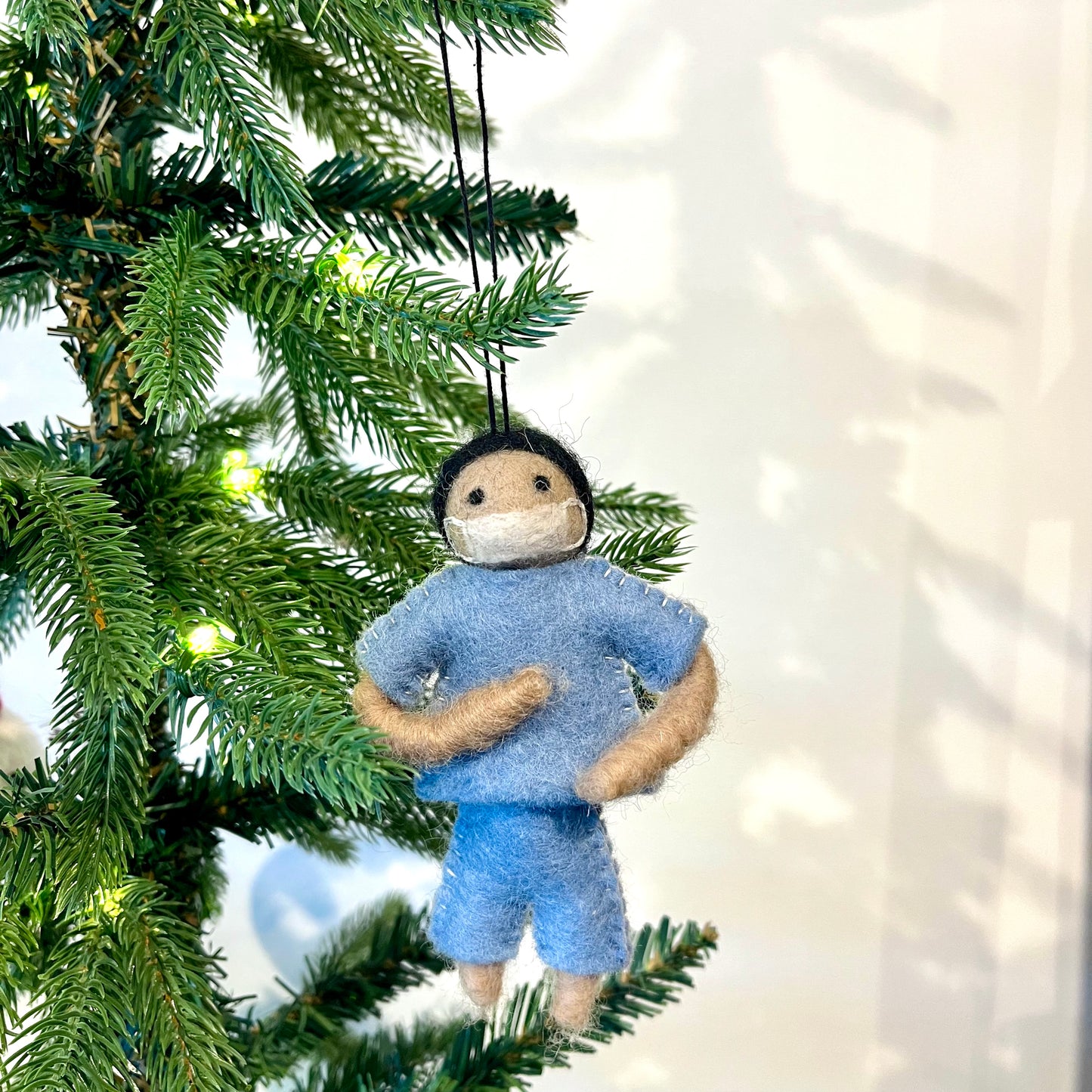 felt nurse ornament