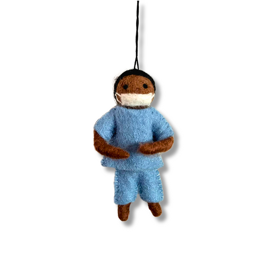 felt nurse ornament