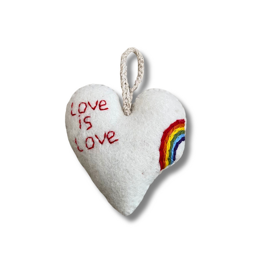 felt love is love ornament