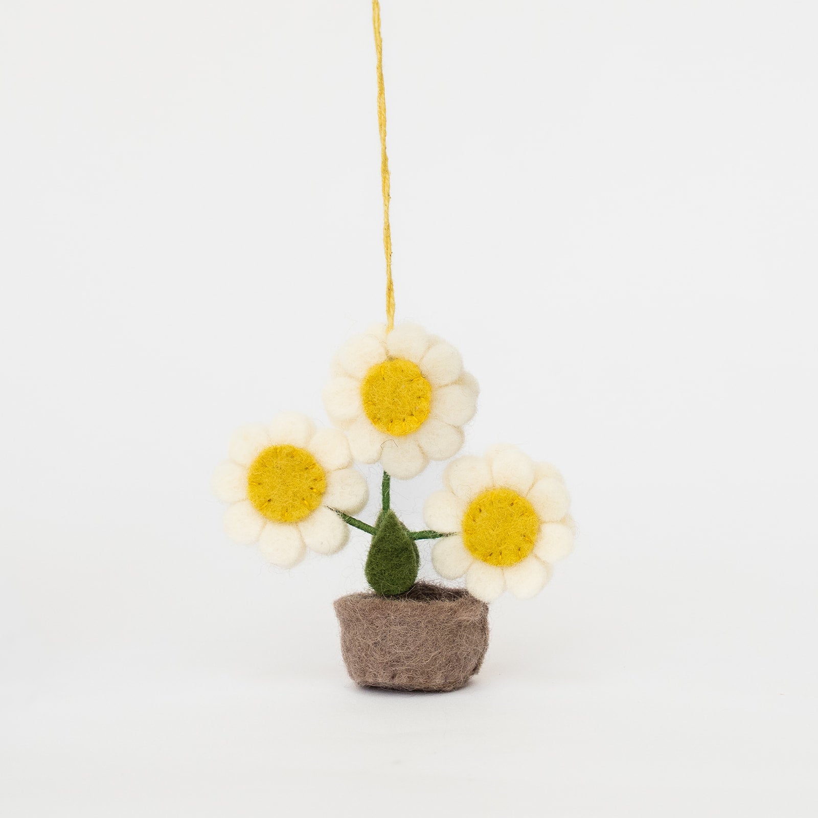 felt daisy ornament