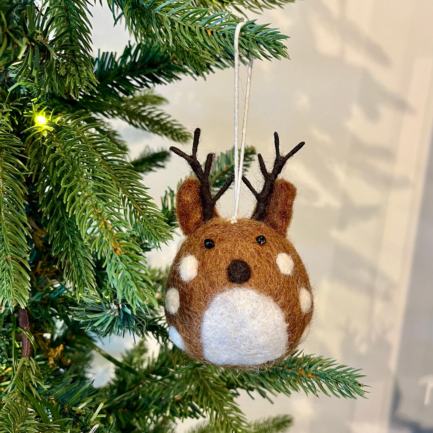 felt reindeer ornament