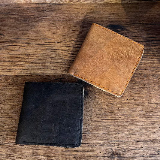 leather fold over wallet
