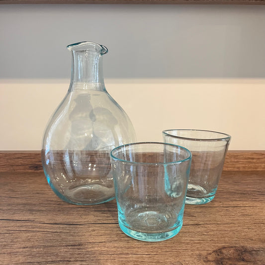 bedside water carafe and glass set