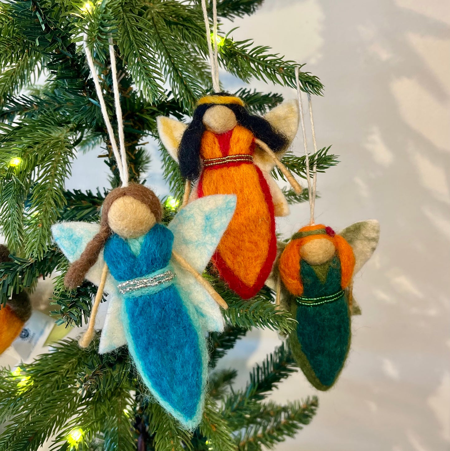 felt fairy ornament