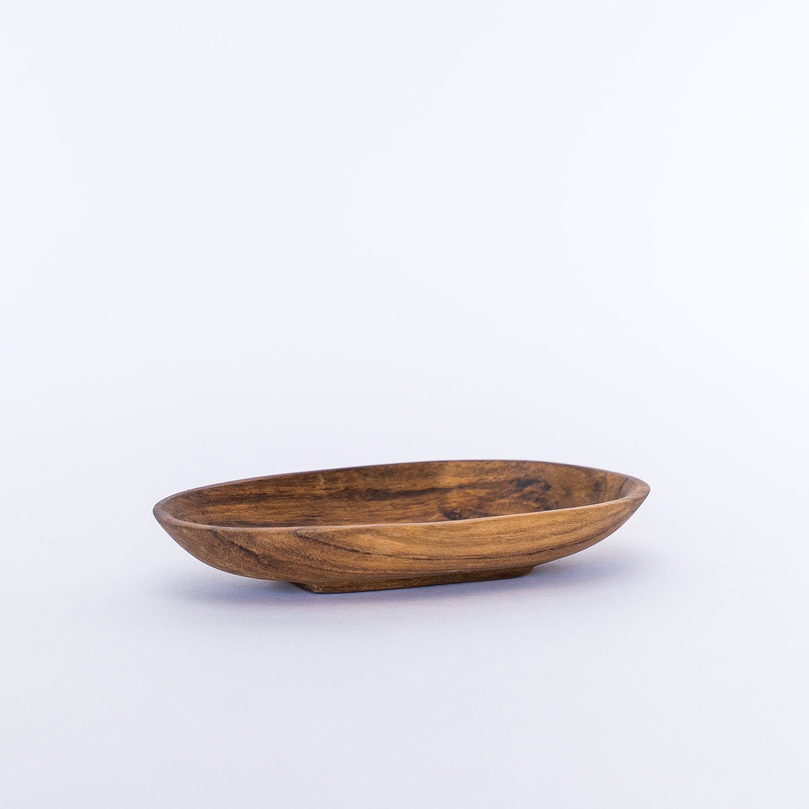 acacia wood oval dish