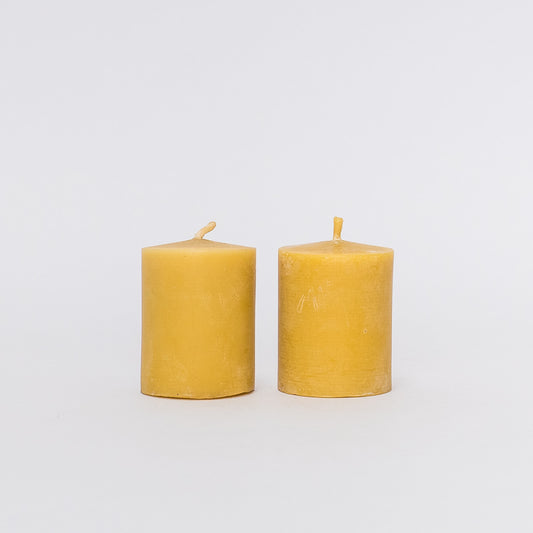 unscented beeswax votive candles