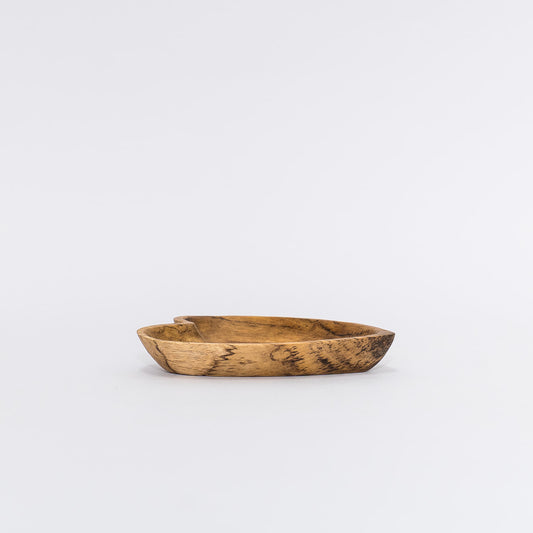 acacia heart bowl
