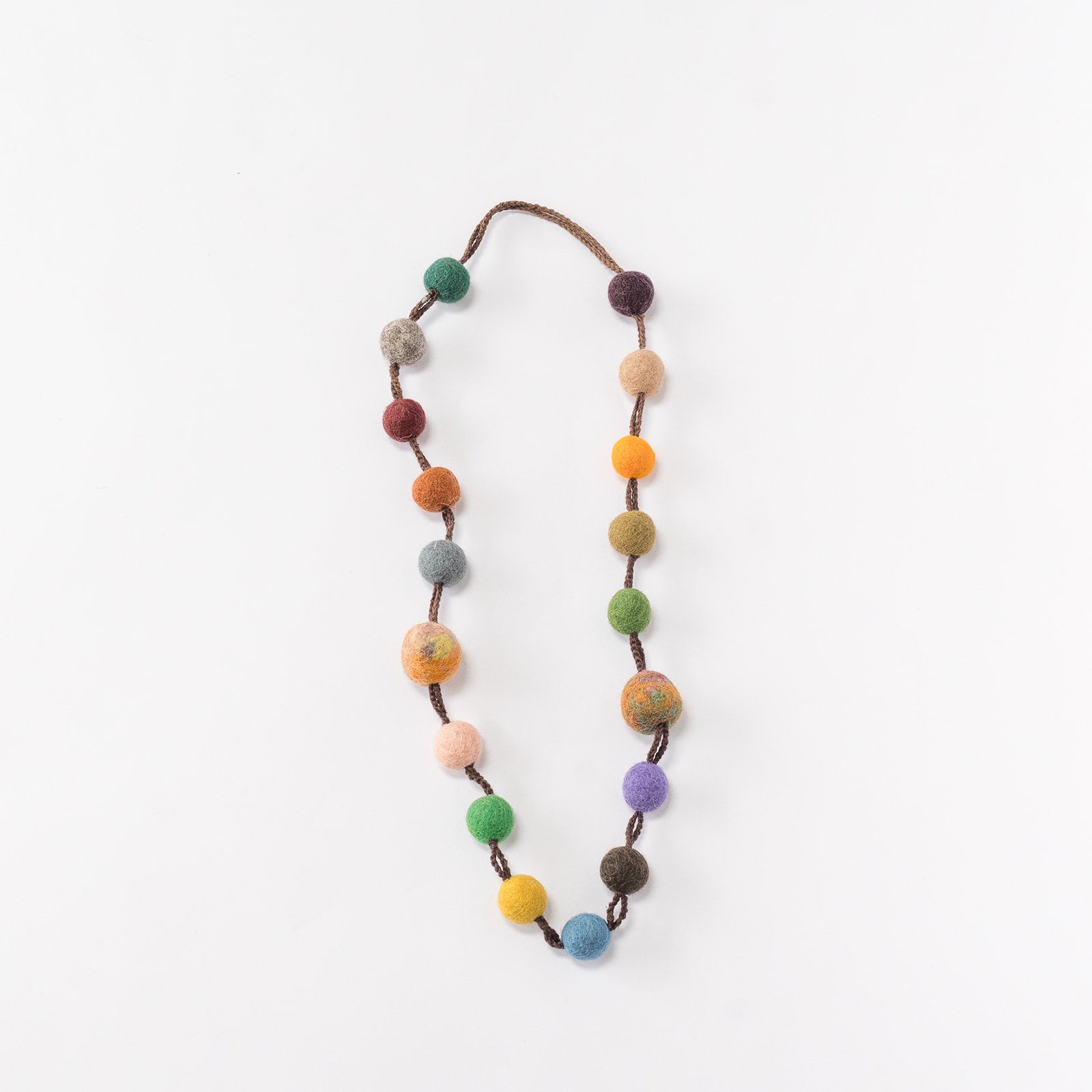 oil diffusing wool necklace