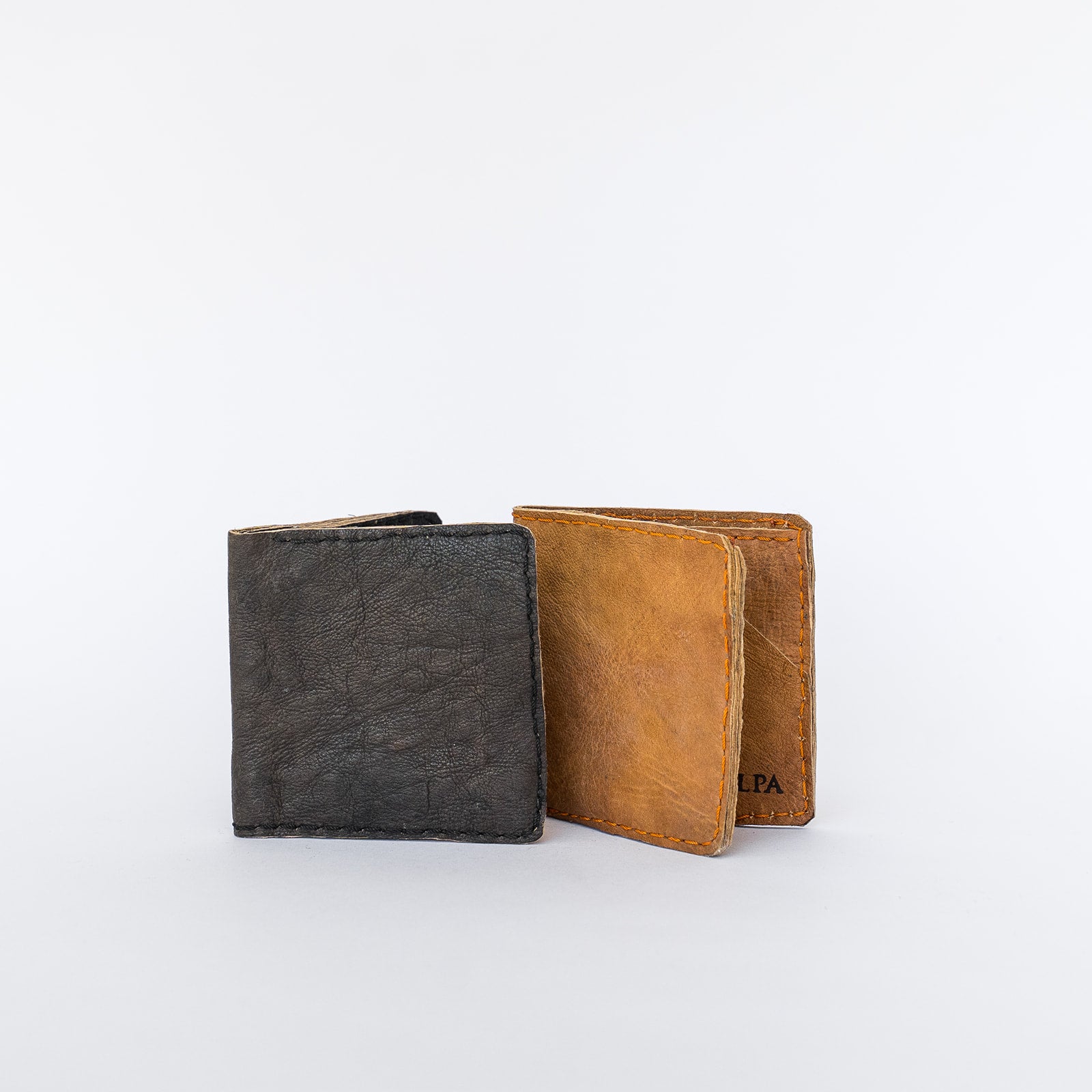 rustic leather fold over wallet