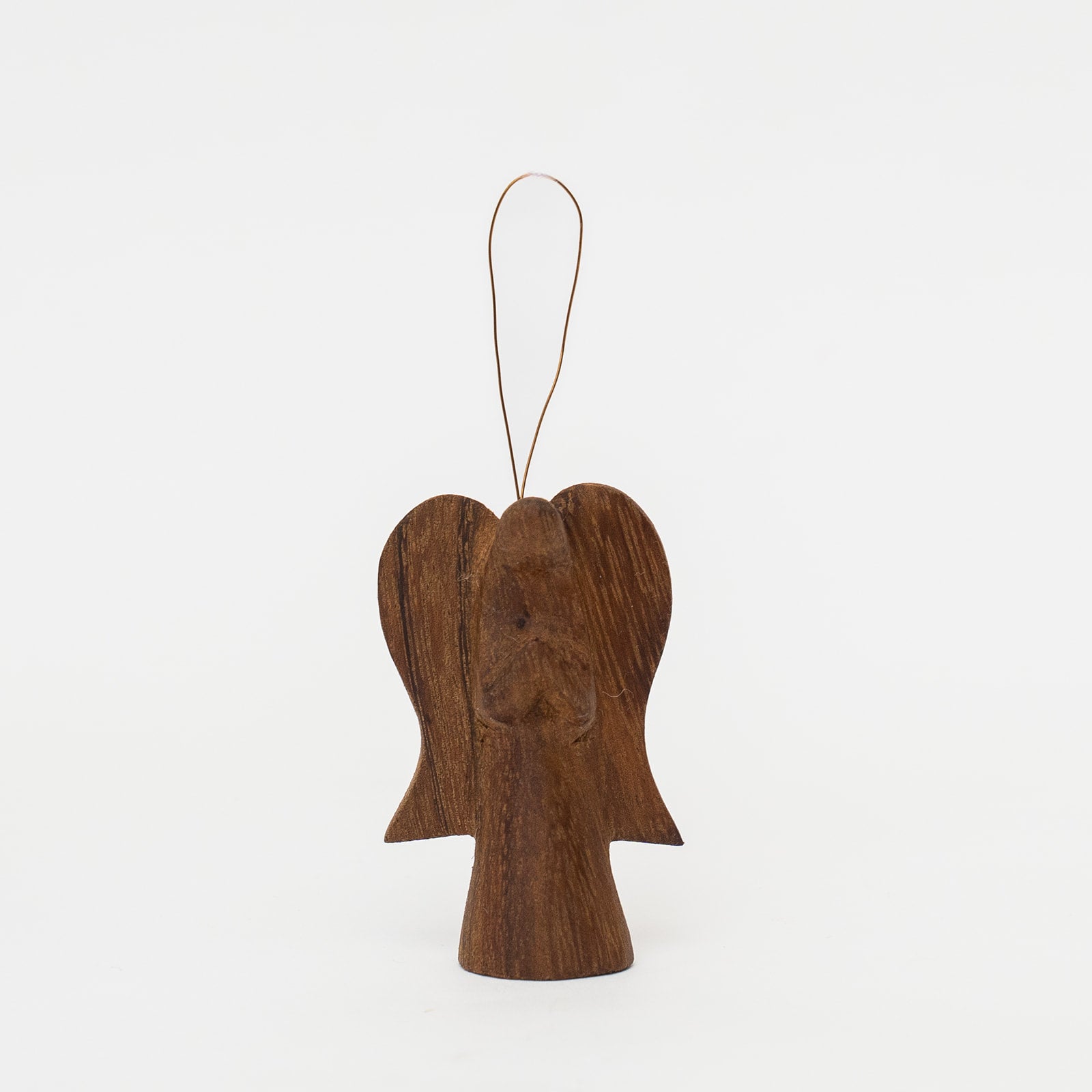 mugavu wood angel ornament