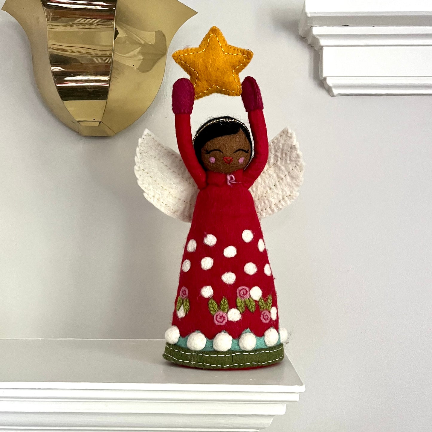 felt angel tree topper