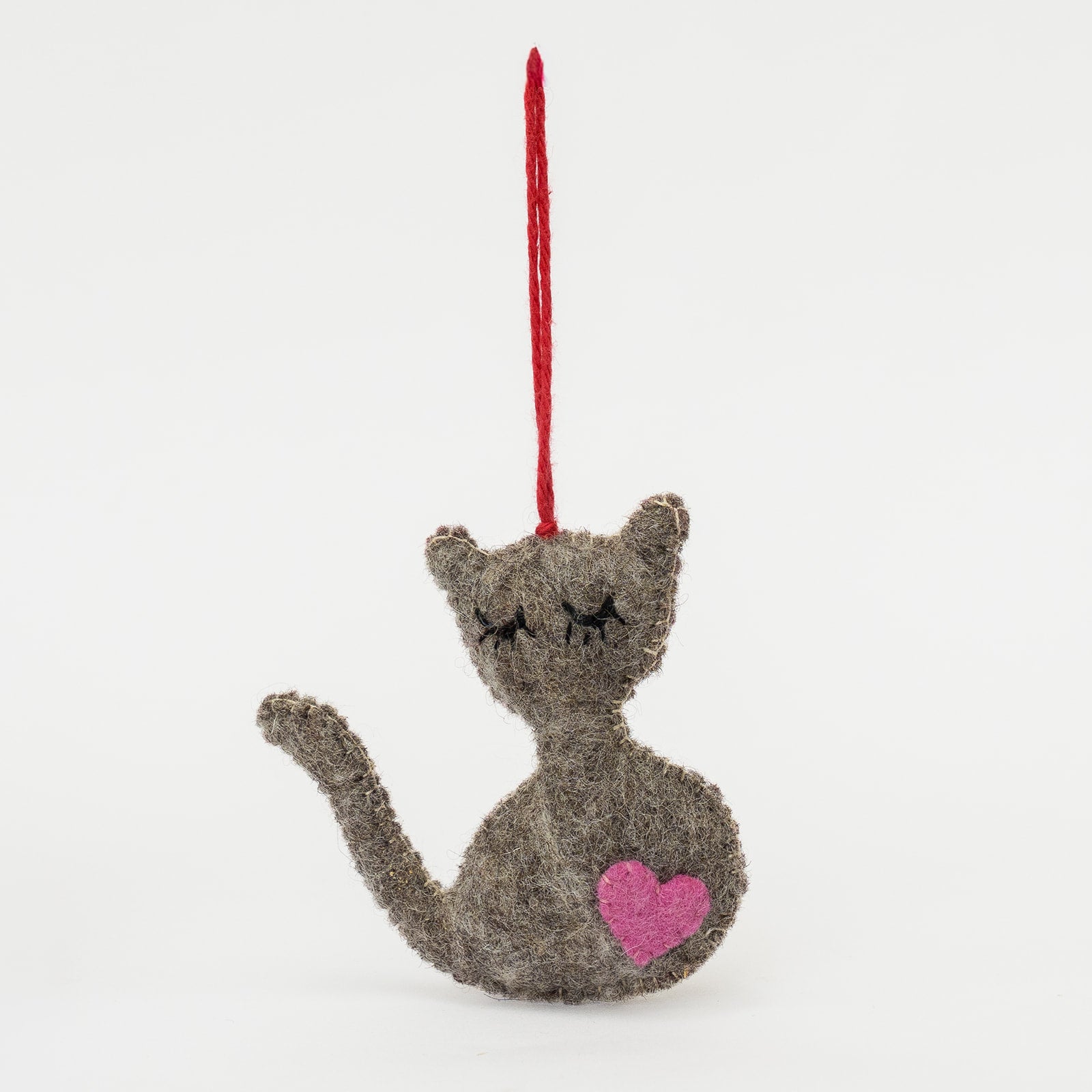 felt kitty ornament