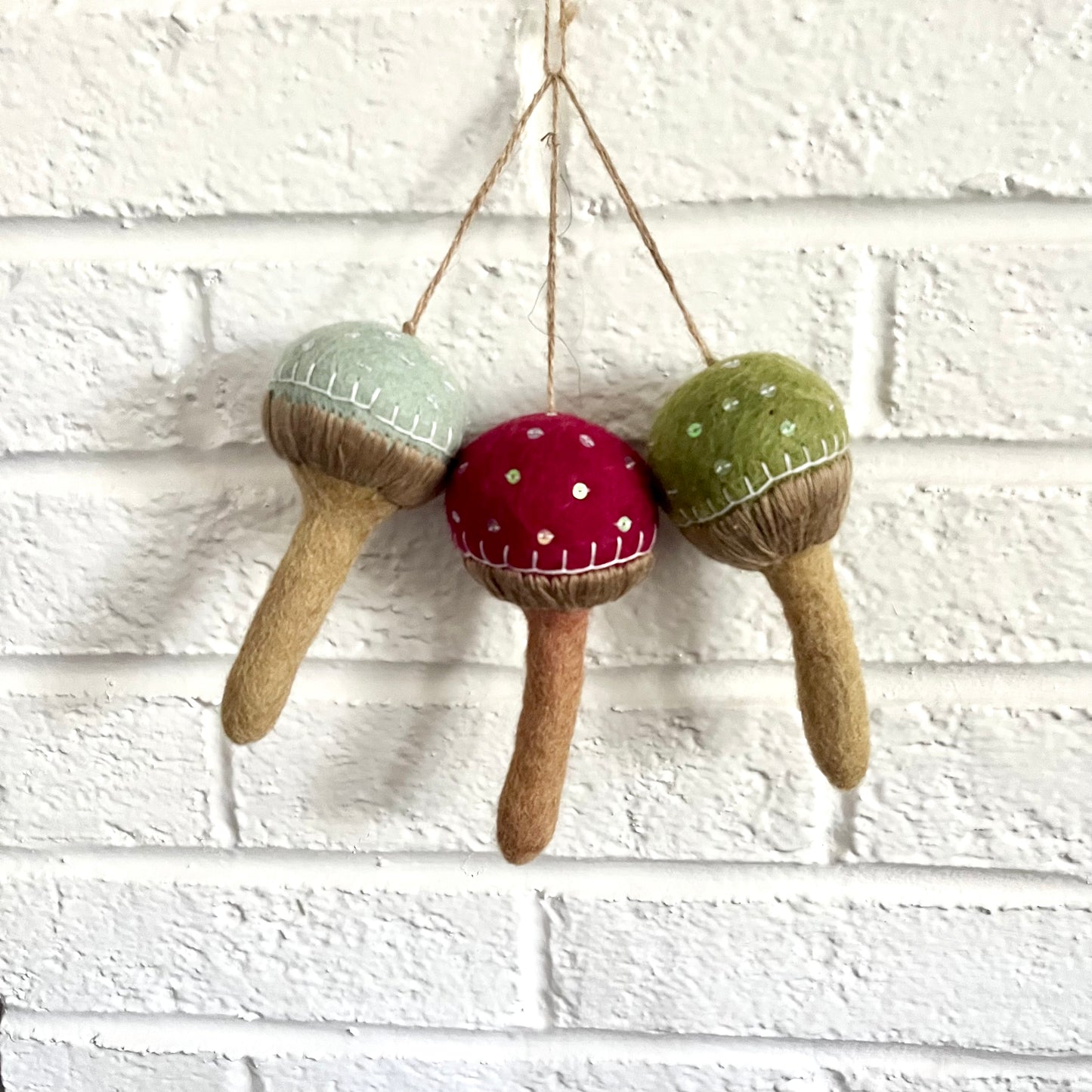 mushrooms ornament