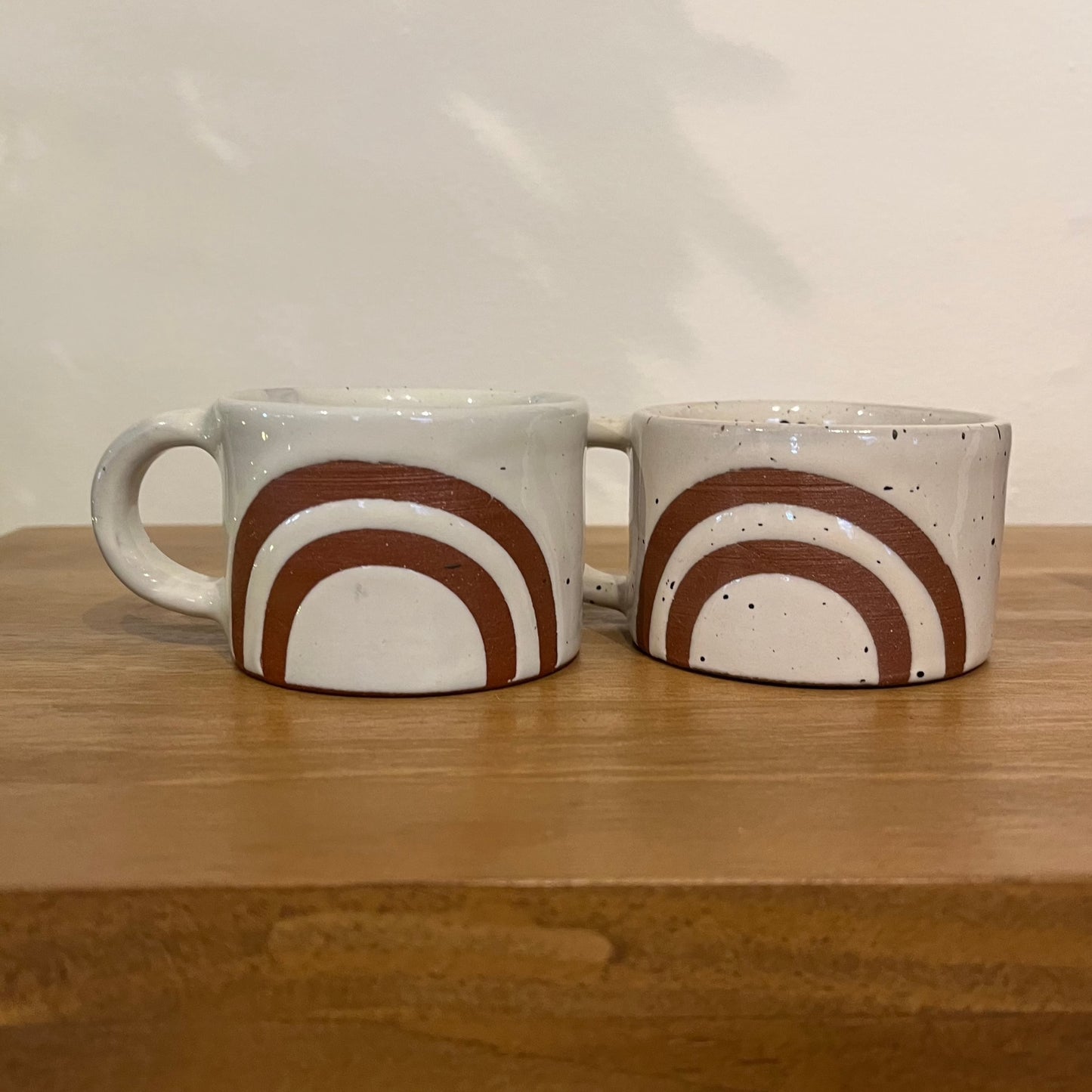 ceramic rainbow mug set
