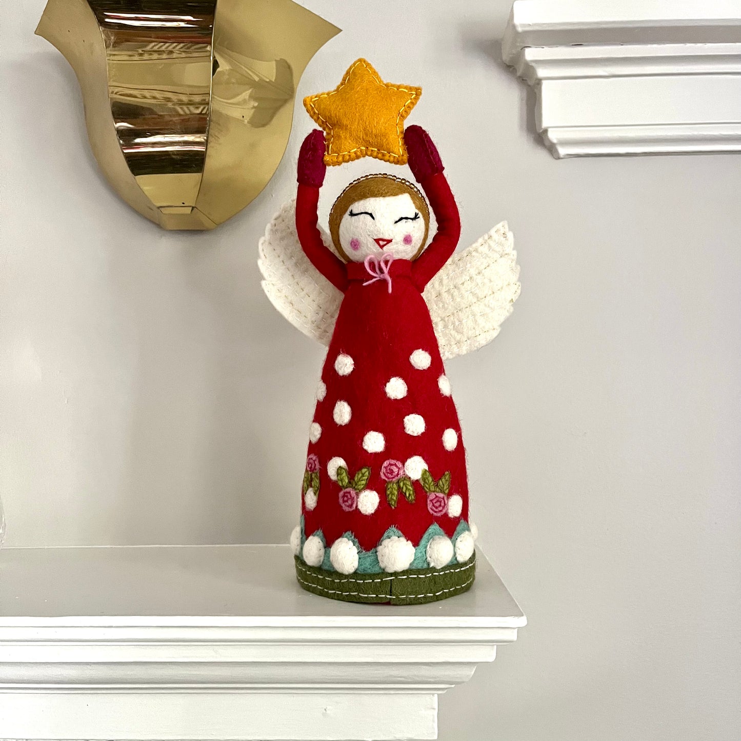 felt angel tree topper