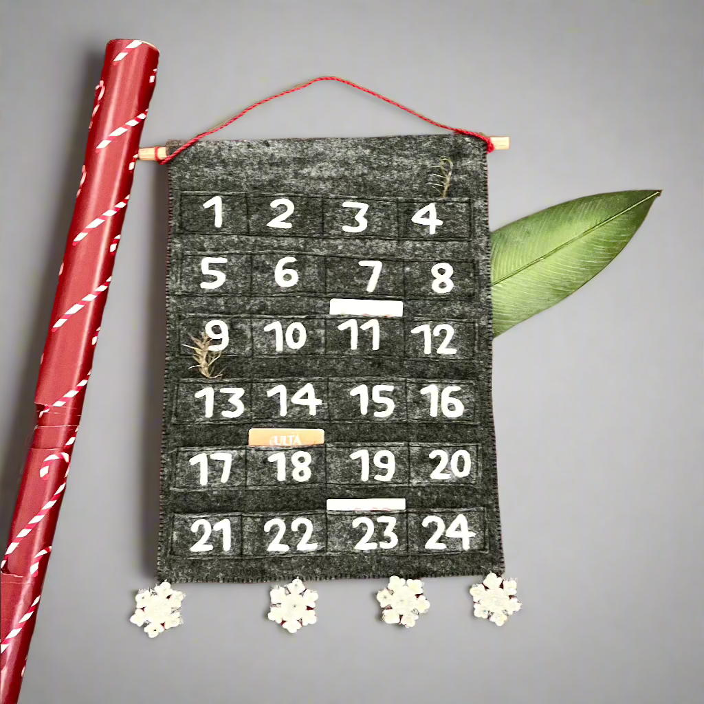 grey advent calendar