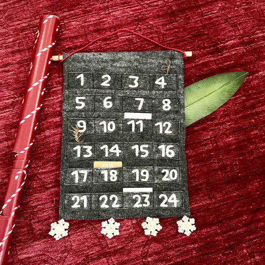 grey advent calendar
