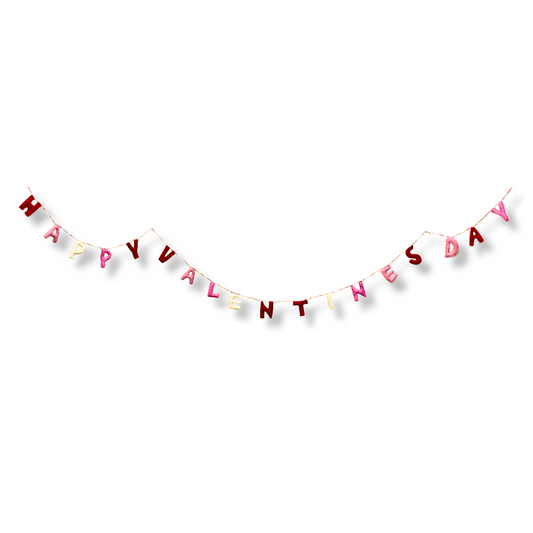 felt happy valentine's day garland