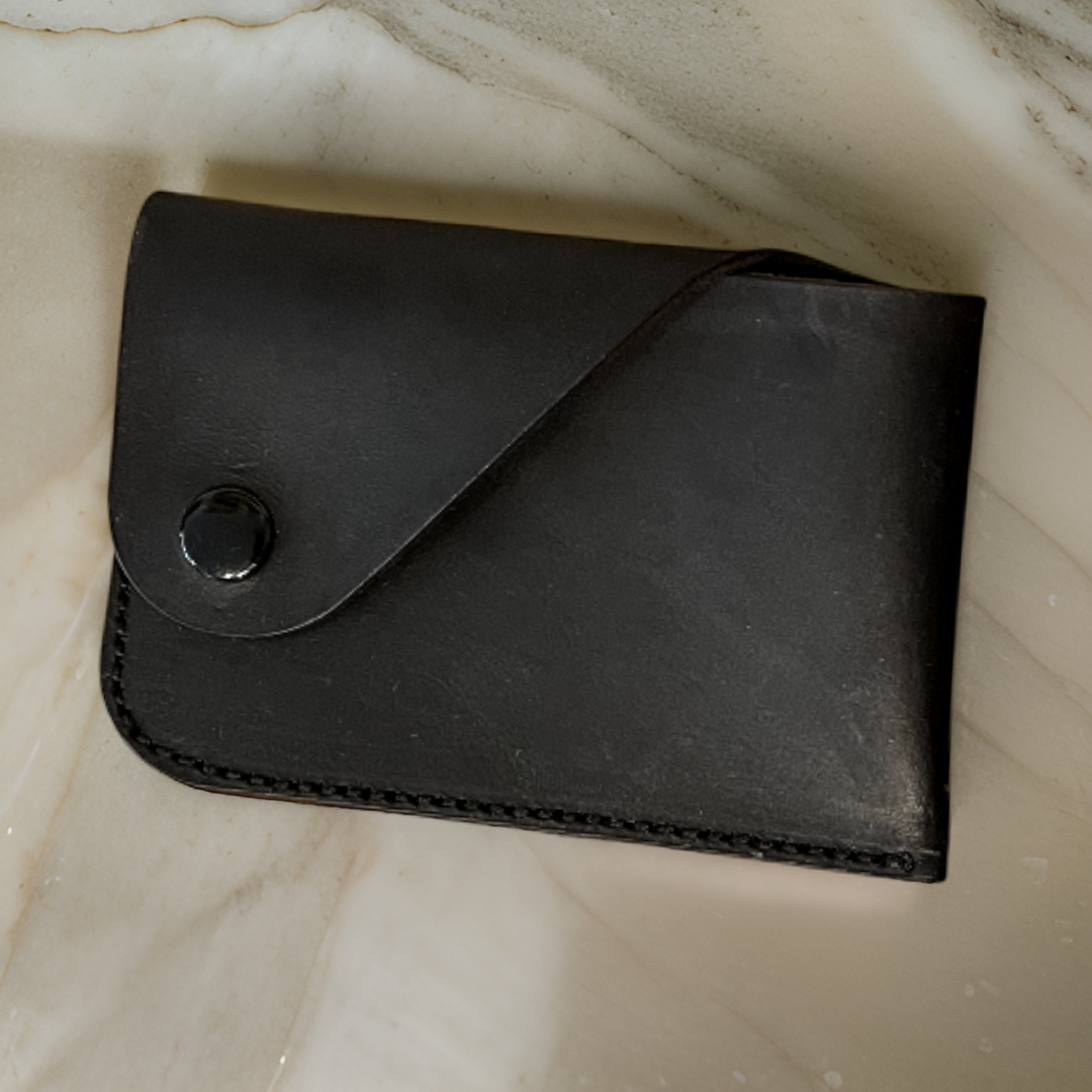 leather snap wallet