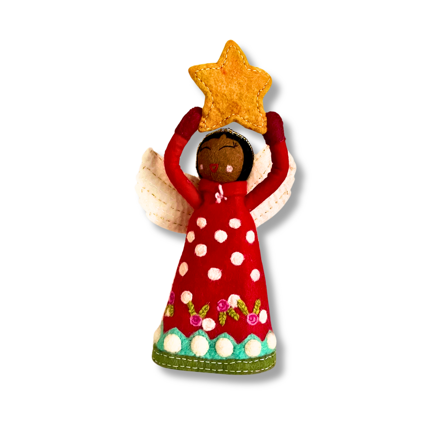 felt angel tree topper