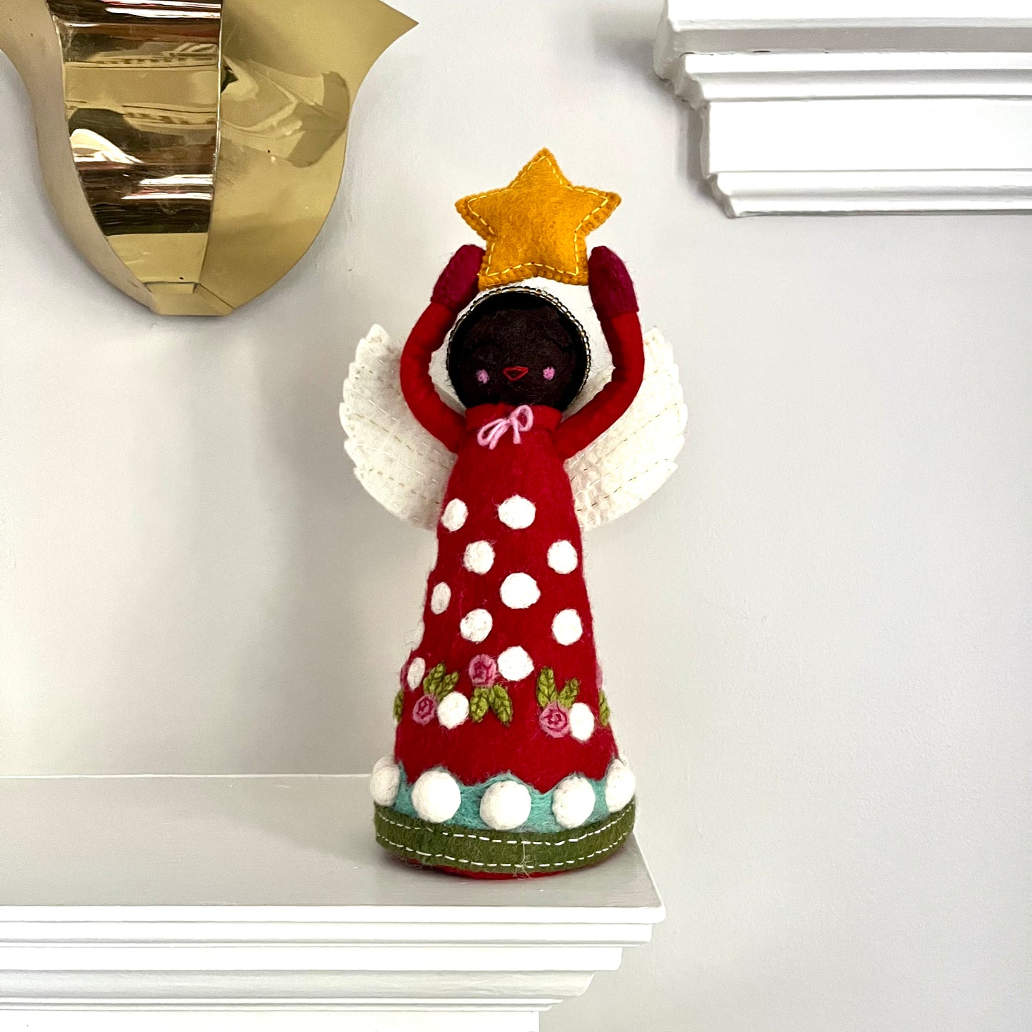 felt angel tree topper