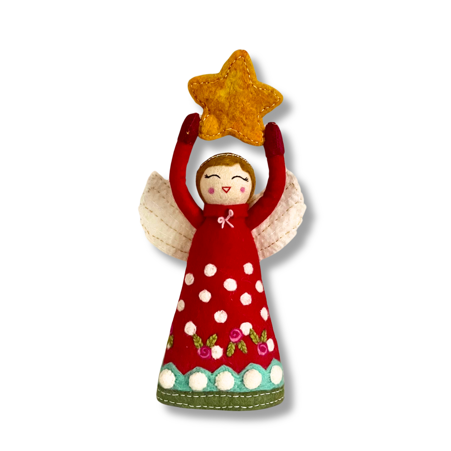 felt angel tree topper