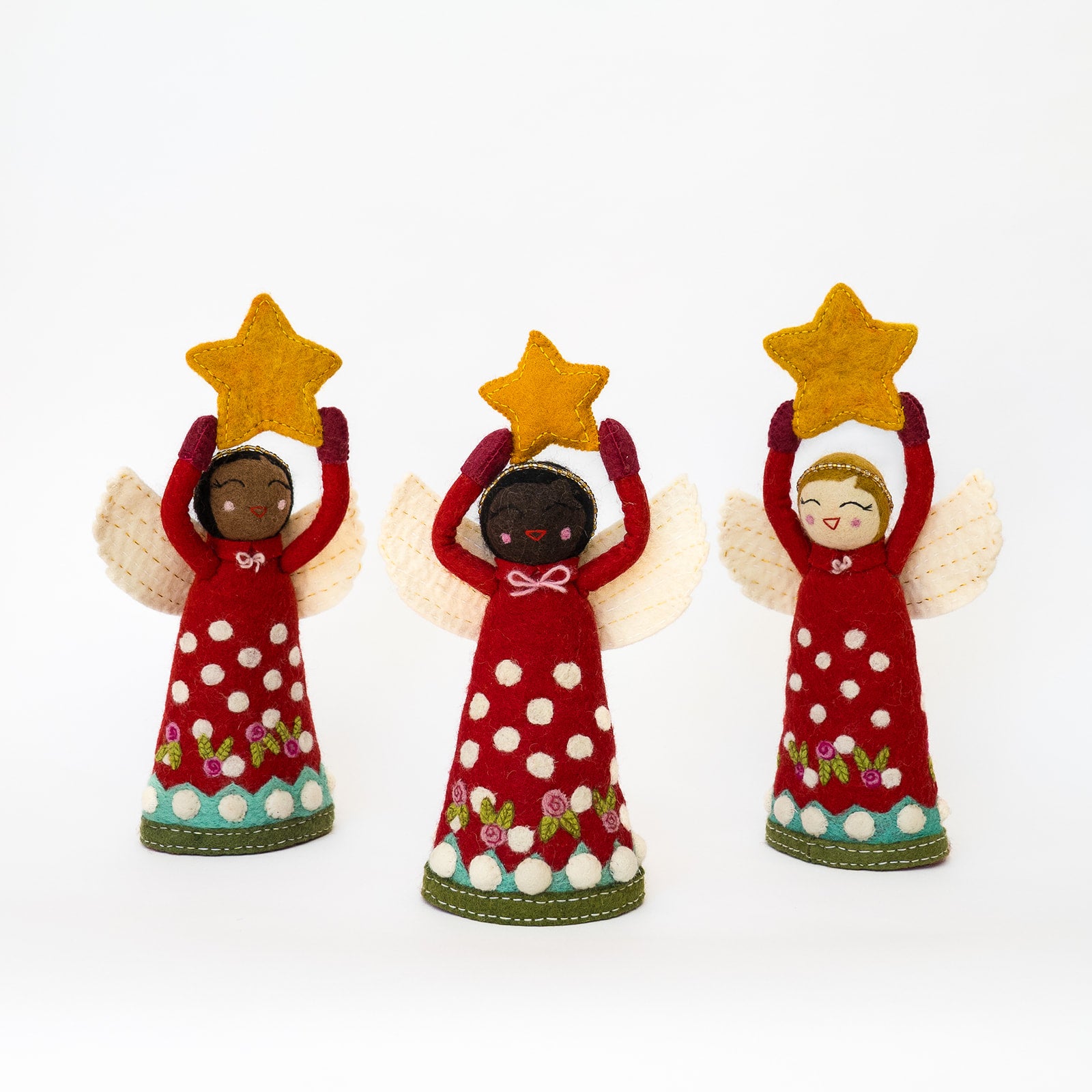 felt angel tree topper