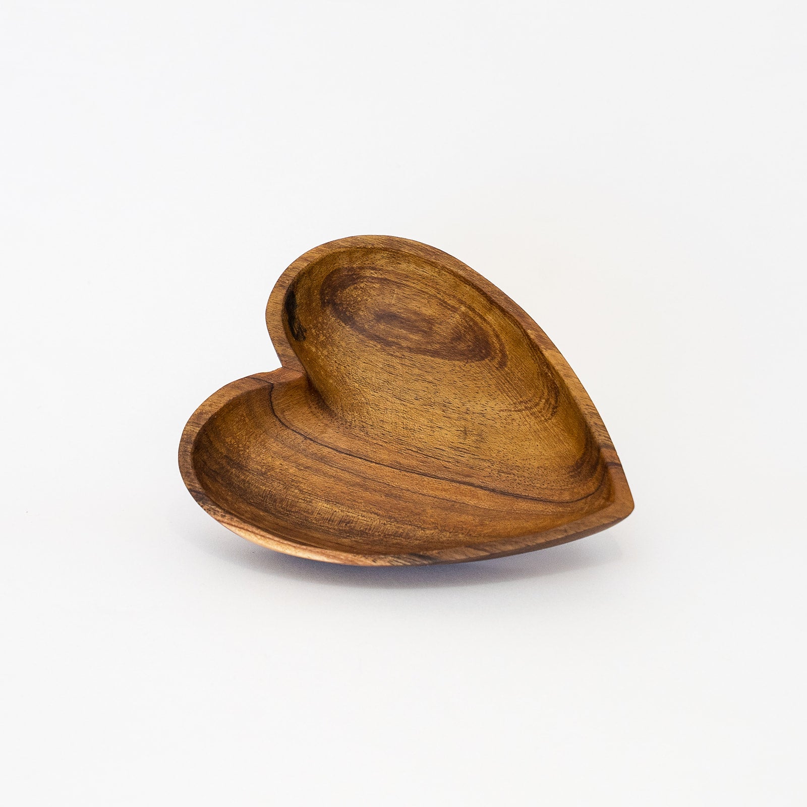 acacia heart bowl