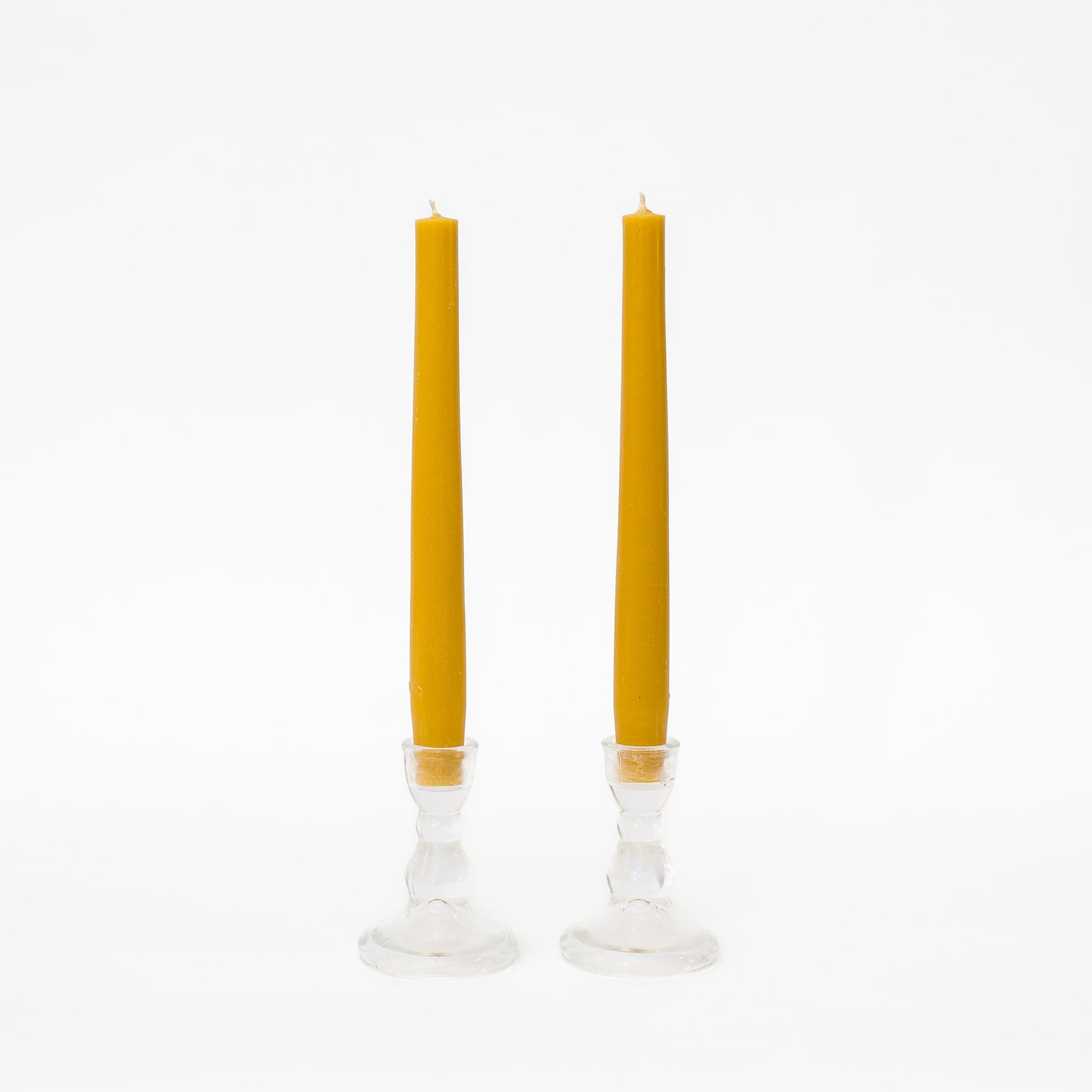 beeswax taper candle set