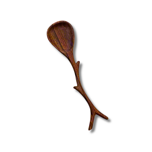 large acacia braided spoon