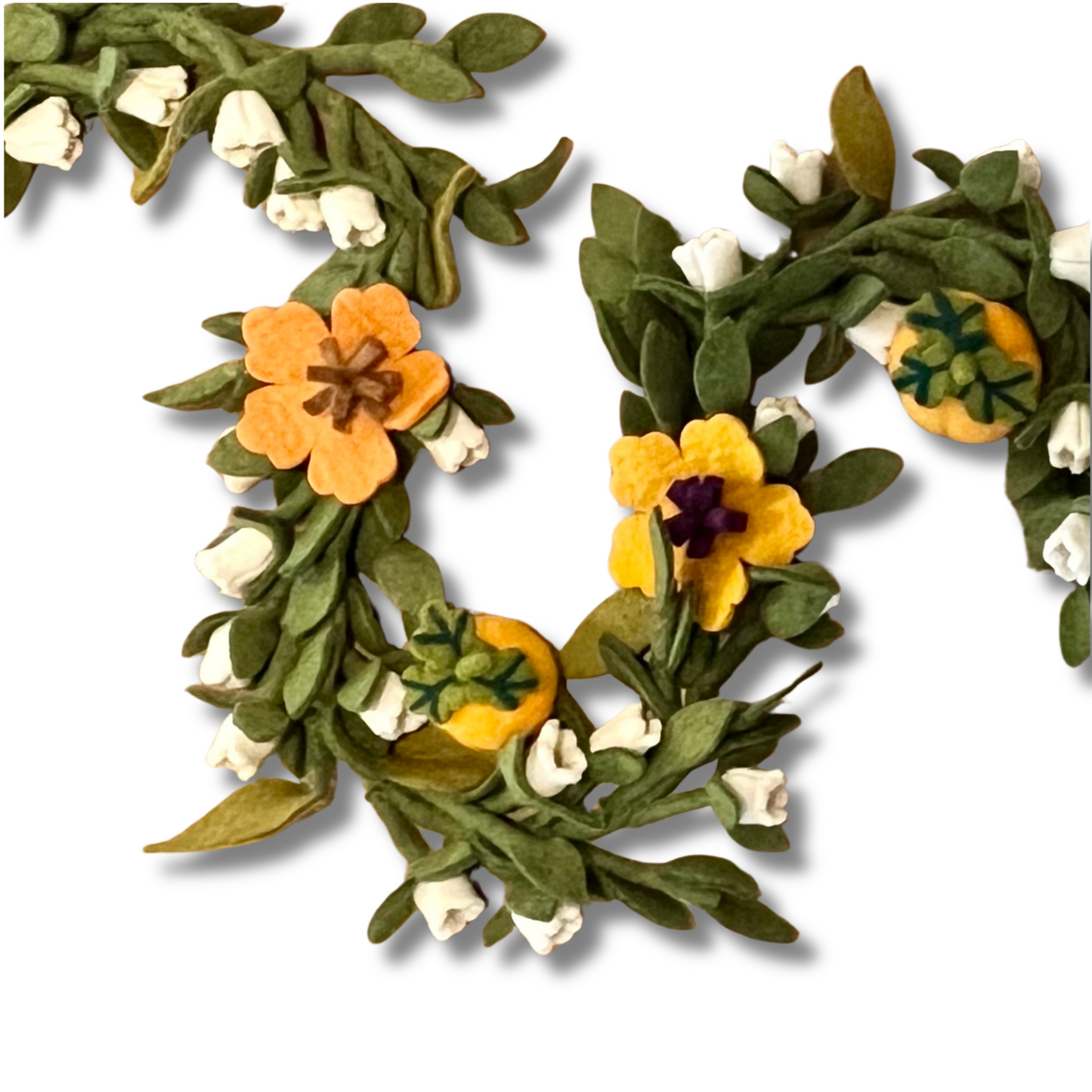 fall floral felt garland