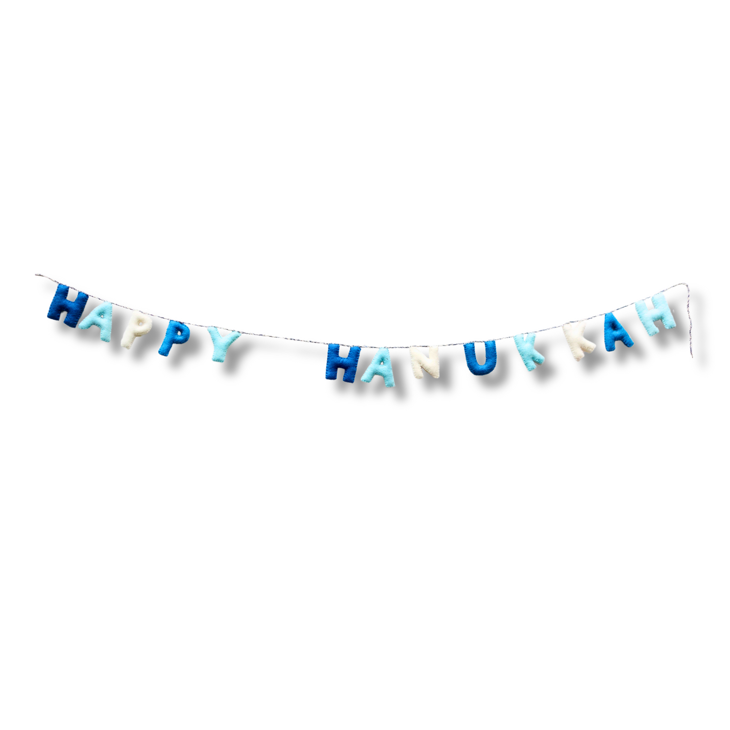 felt happy hanukkah garland