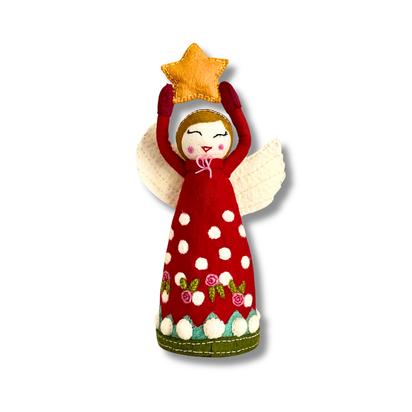 felt angel tree topper