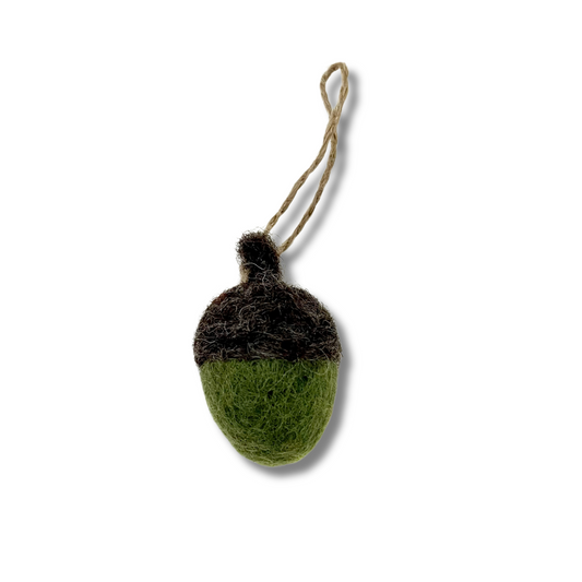 felted acorn