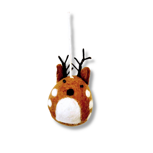 felt reindeer ornament