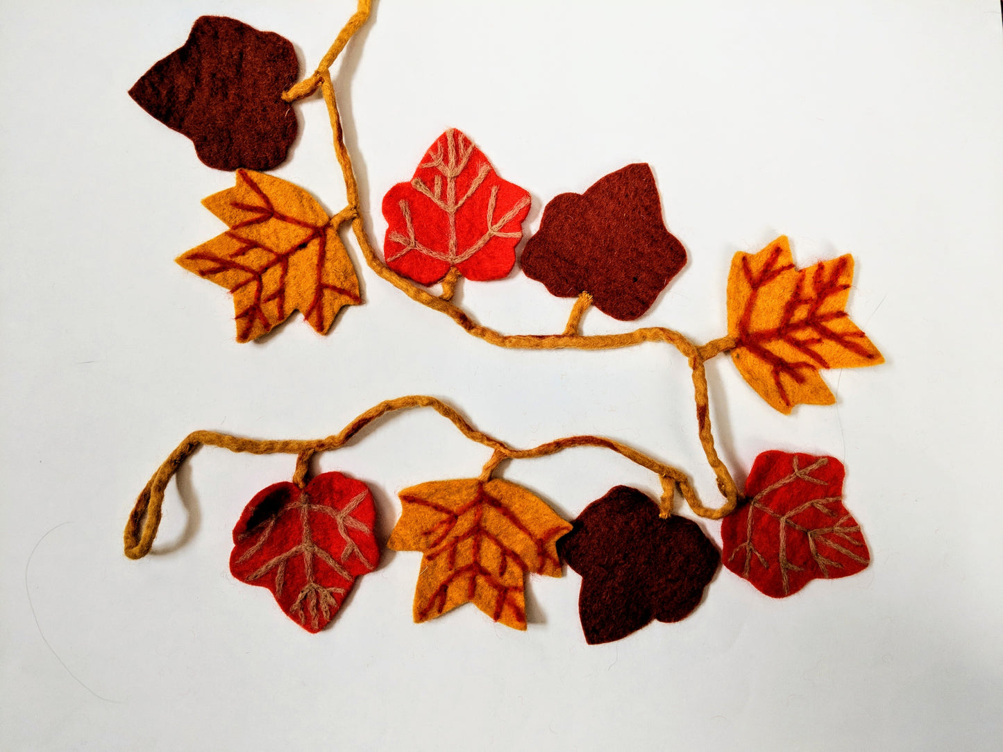felt autumn leaf garland