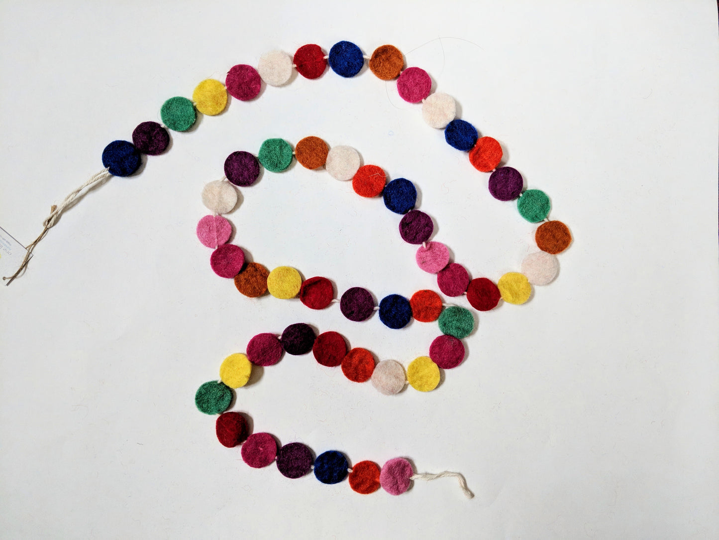 felt confetti garland