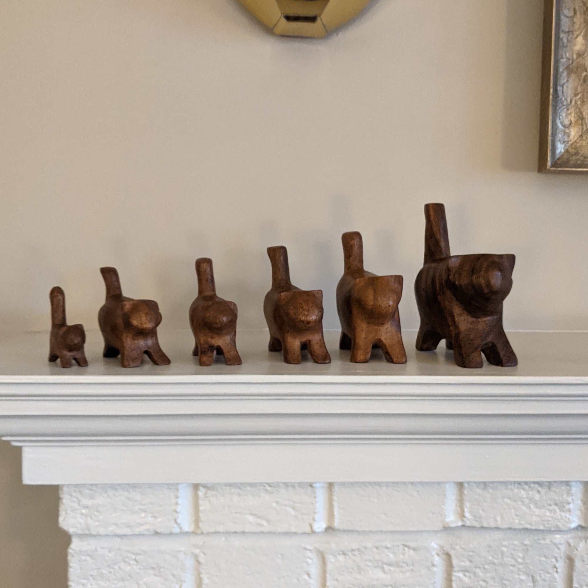 mugavu wood kitty family