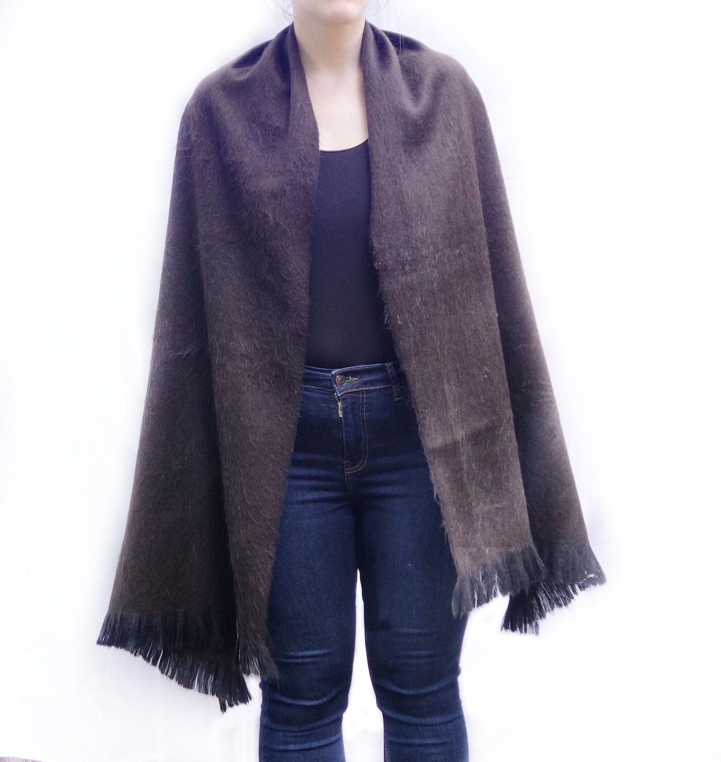 faux alpaca wrap