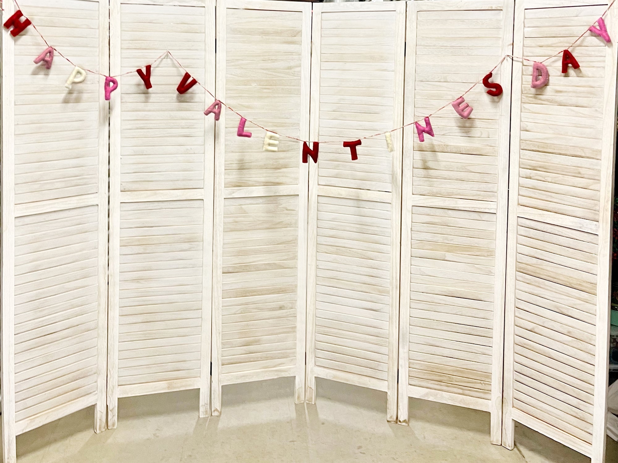 felt happy valentine's day garland