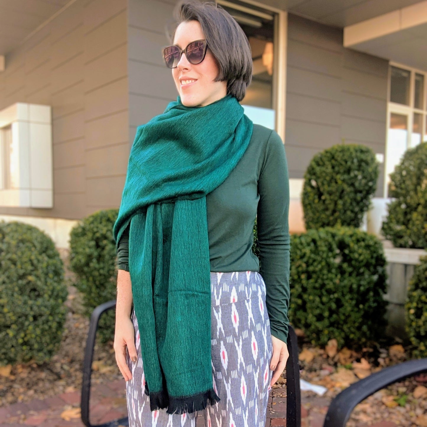 faux alpaca wrap